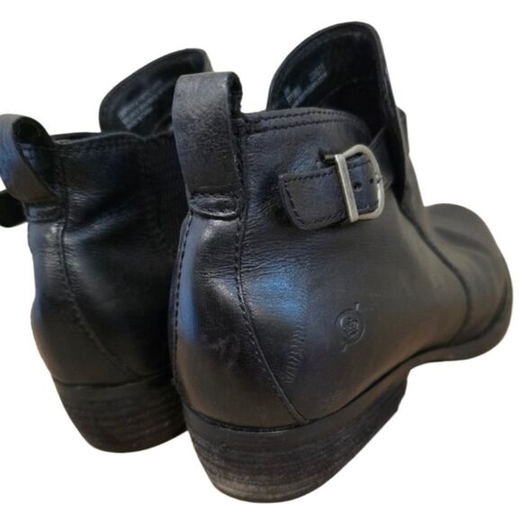 BORN Ankle Boots JEM Black Leather Womens Size 9 - Picture 4 of 7